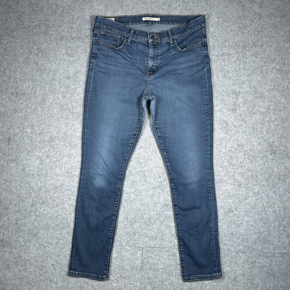Levisβ 311 Denim Jeans Women's Size 32x28 Dark Wash Blue Shaping Skinny